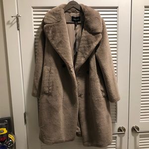 Kylie Jenner inspired BCBG faux fur coat. Very soft!! Nwt! Overside Teddy Coat.